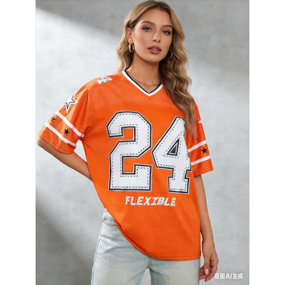 Women s Fashion Printed V-Neck Short-Sleeve T-Shirt, Summer Pattern T-Shirt, Plus Size Loose Fit Sports T-Shirt XXS
Women s Fashion Printed V-Neck Short-Sleeve T-Shirt, Summer Pattern T-Shirt, Plus Size Loose Fit Sports T-Shirt XXS