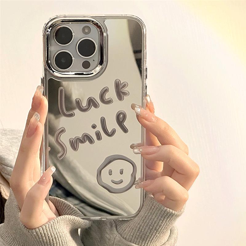 Zhitai 3-in-1 Mirror Case for iPhone 15/14 Pro/12 - Smiley Face Design, Compatible with Apple 16 Pro Max iPhone13
Zhitai 3-in-1 Mirror Case for iPhone 15/14 Pro/12 - Smiley Face Design, Compatible with Apple 16 Pro Max iPhone13