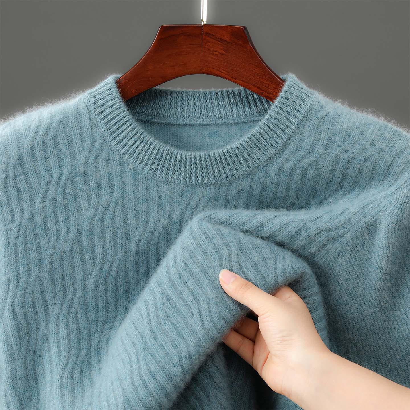 Men s Thickened Business Pullover Sweater, Round Neck, Loose Fit, 100% Australian Wool Cashmere, Autumn/Winter Collection. Medium
Men s Thickened Business Pullover Sweater, Round Neck, Loose Fit, 100% Australian Wool Cashmere, Autumn/Winter Collection. Medium