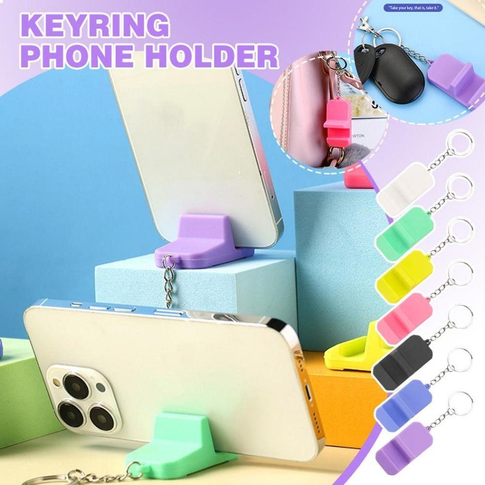 ABS Keychain Mobile Phone Holder Stand Multiple Color Mini Keychain Cellphone Stand Jewelry Gift
ABS Keychain Mobile Phone Holder Stand Multiple Color Mini Keychain Cellphone Stand Jewelry Gift