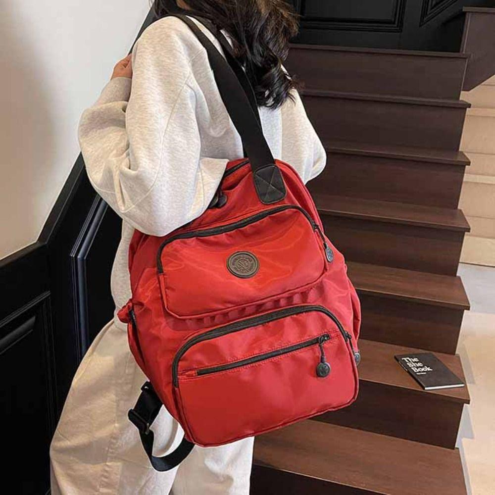 Korean Style Travel Shoulder Bag Large Capacity Fitness Bag Cute Sport Nylon Backpack Women хакі
Korean Style Travel Shoulder Bag Large Capacity Fitness Bag Cute Sport Nylon Backpack Women хакі
