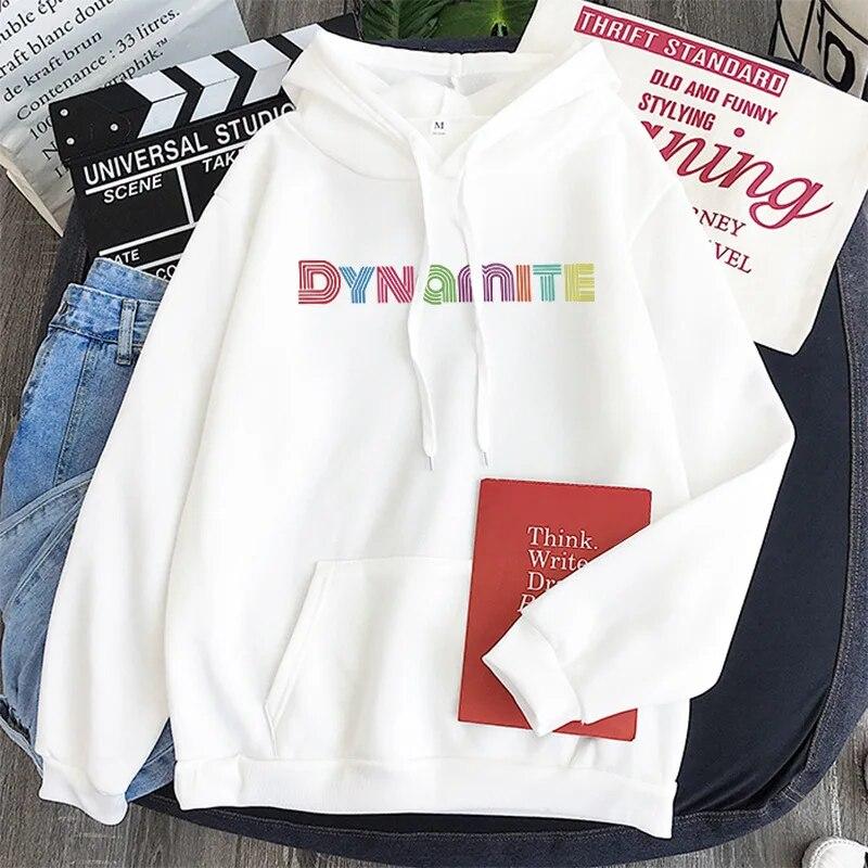 Kpop Dynamite Album Rainbow Font Loose Casual Hoodie Winter Sweatshirt Oversize Harajuku Sports Outfit for Women Unisex Boy New Unisex
Kpop Dynamite Album Rainbow Font Loose Casual Hoodie Winter Sweatshirt Oversize Harajuku Sports Outfit for Women Unisex Boy New Unisex