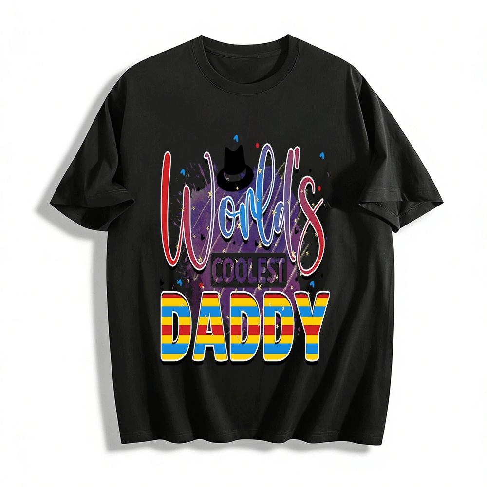 World s Coolest Daddy Print Casual Short Sleeve T-Shirt For Dad Pure cotton T-shirt XXS
World s Coolest Daddy Print Casual Short Sleeve T-Shirt For Dad Pure cotton T-shirt XXS