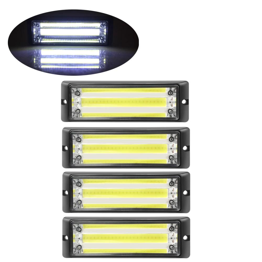 4PCS COB LED Strobe Light Car Truck Flashing Emergency Warning Lights 12V 24V Dynamic Flasher Dash Strobe Running Lamp білий
4PCS COB LED Strobe Light Car Truck Flashing Emergency Warning Lights 12V 24V Dynamic Flasher Dash Strobe Running Lamp білий