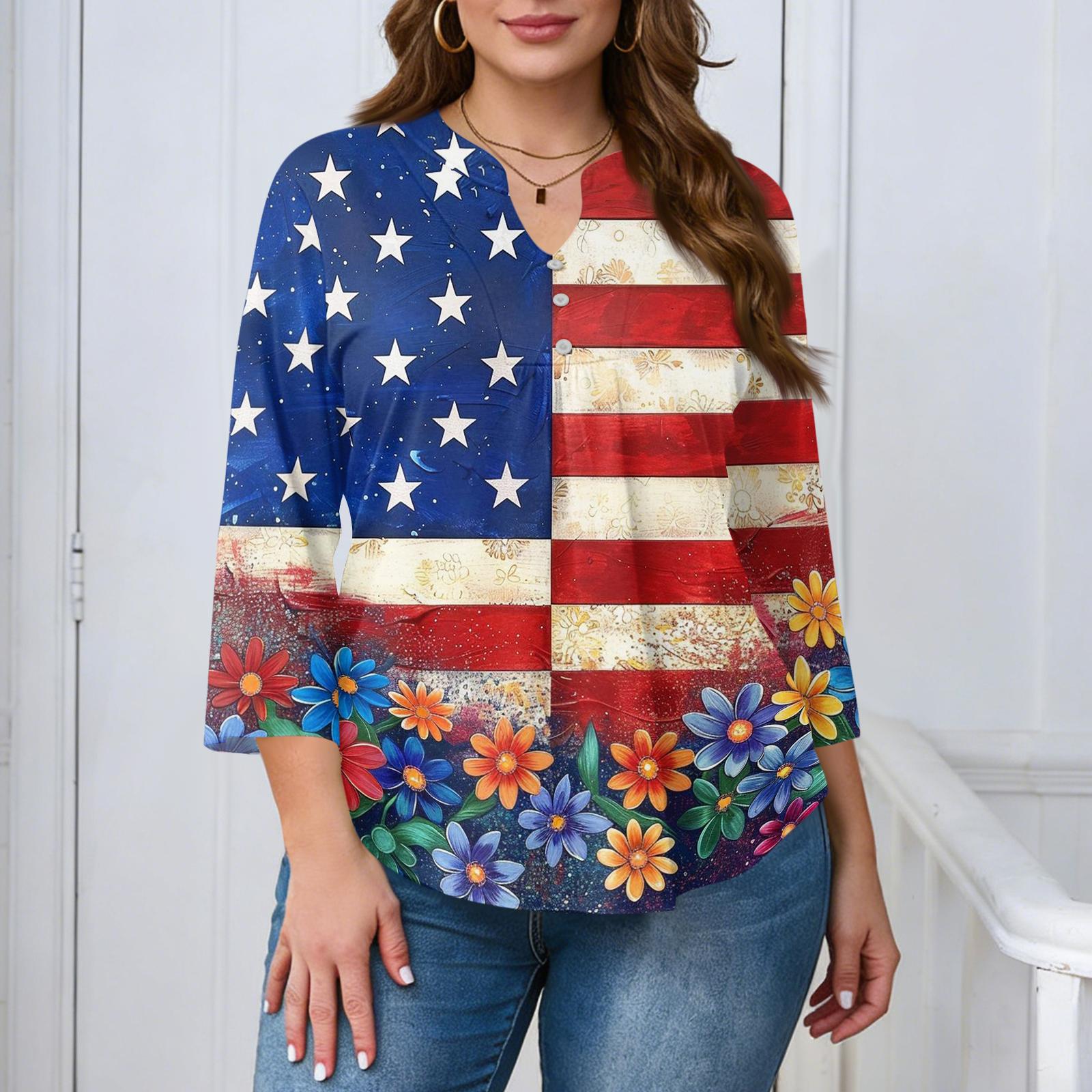 Women’s V Neck Three Quarter Sleeve Blouse with Star and Butterfly Print Floral Pattern Casual Loose Fit Top Shirt XL винний
Women’s V Neck Three Quarter Sleeve Blouse with Star and Butterfly Print Floral Pattern Casual Loose Fit Top Shirt XL винний