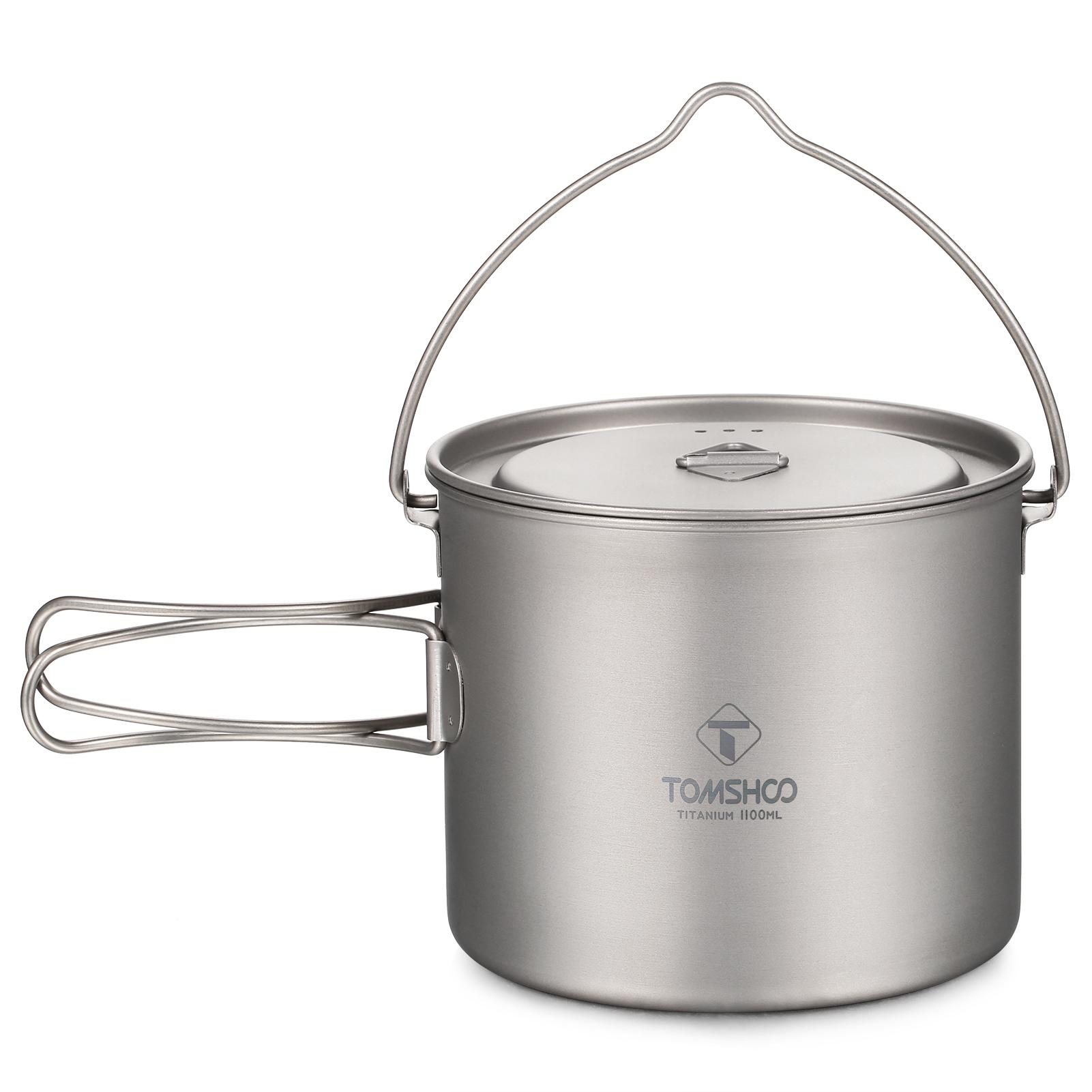 TOMSHOO Титановый горшок 750 мл/900 мл/1100 мл/1600 мл/2000 мл/2800 мл Сверхлегкий подвесной горшок с крышкой и 1100ml
TOMSHOO Титановый горшок 750 мл/900 мл/1100 мл/1600 мл/2000 мл/2800 мл Сверхлегкий подвесной горшок с крышкой и 1100ml