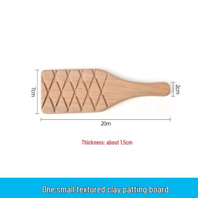 Wooden Texture Pottery and Clay Tools Kit for Kids - Small Size Patting Board for Handmade Sculptures
Wooden Texture Pottery and Clay Tools Kit for Kids - Small Size Patting Board for Handmade Sculptures