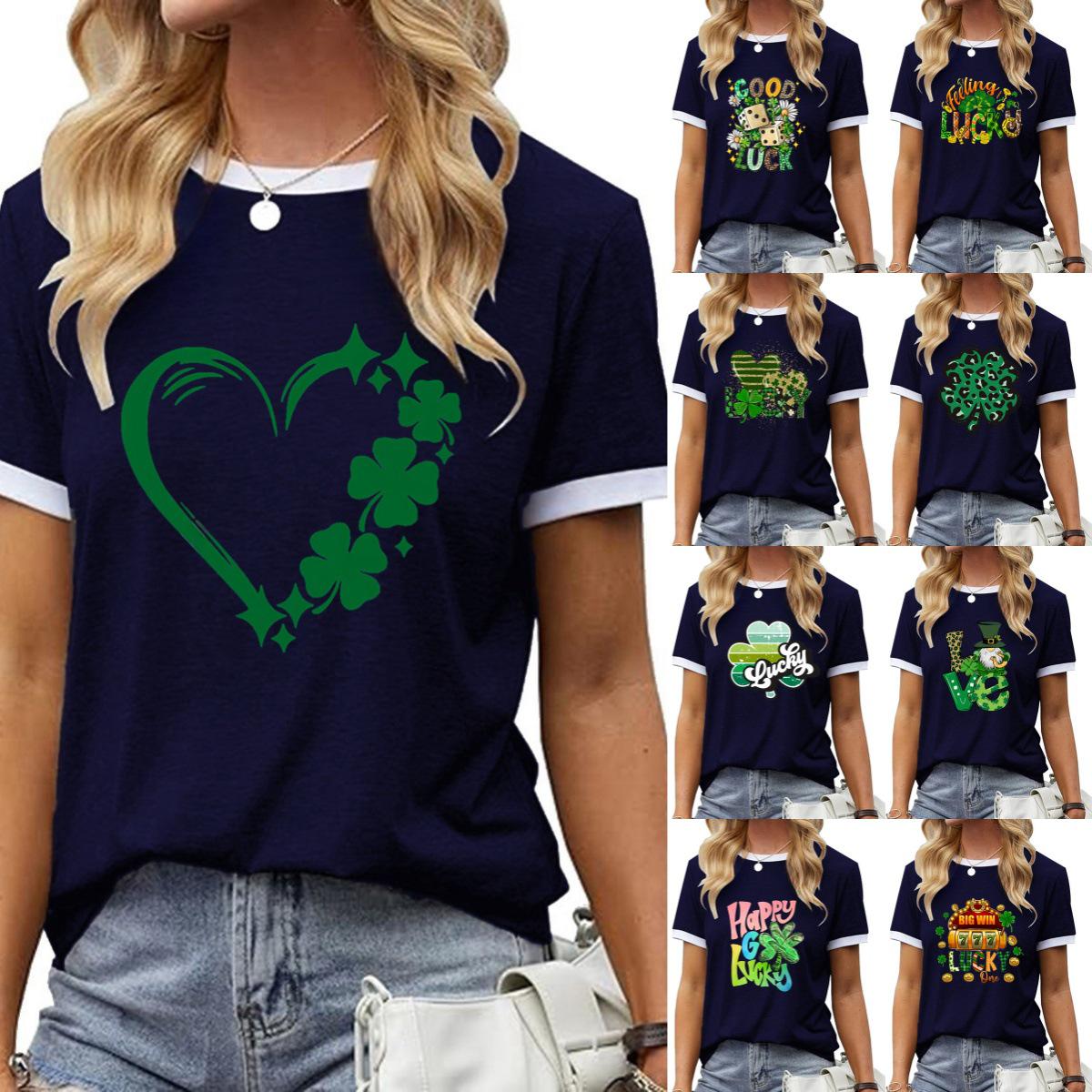 Solid Color St. Patrick s Day Short Sleeve Top with Free Shipping - Europe & America TEMU Polyester L
Solid Color St. Patrick s Day Short Sleeve Top with Free Shipping - Europe & America TEMU Polyester L