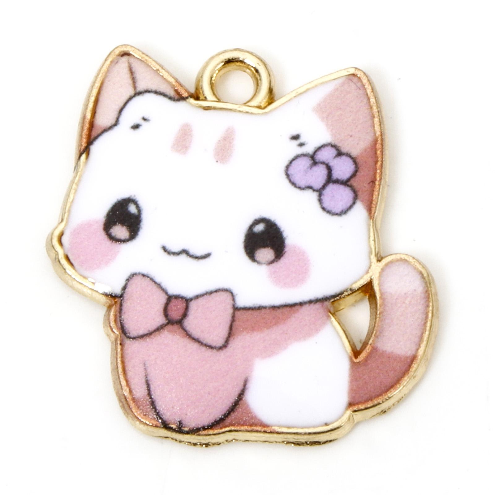 10 PCs Zinc Based Alloy Charms Cat Animal Enamel For Jewelry Making Diy Necklace Gold Color Multicolor Pendants 21mm x 20mm
10 PCs Zinc Based Alloy Charms Cat Animal Enamel For Jewelry Making Diy Necklace Gold Color Multicolor Pendants 21mm x 20mm