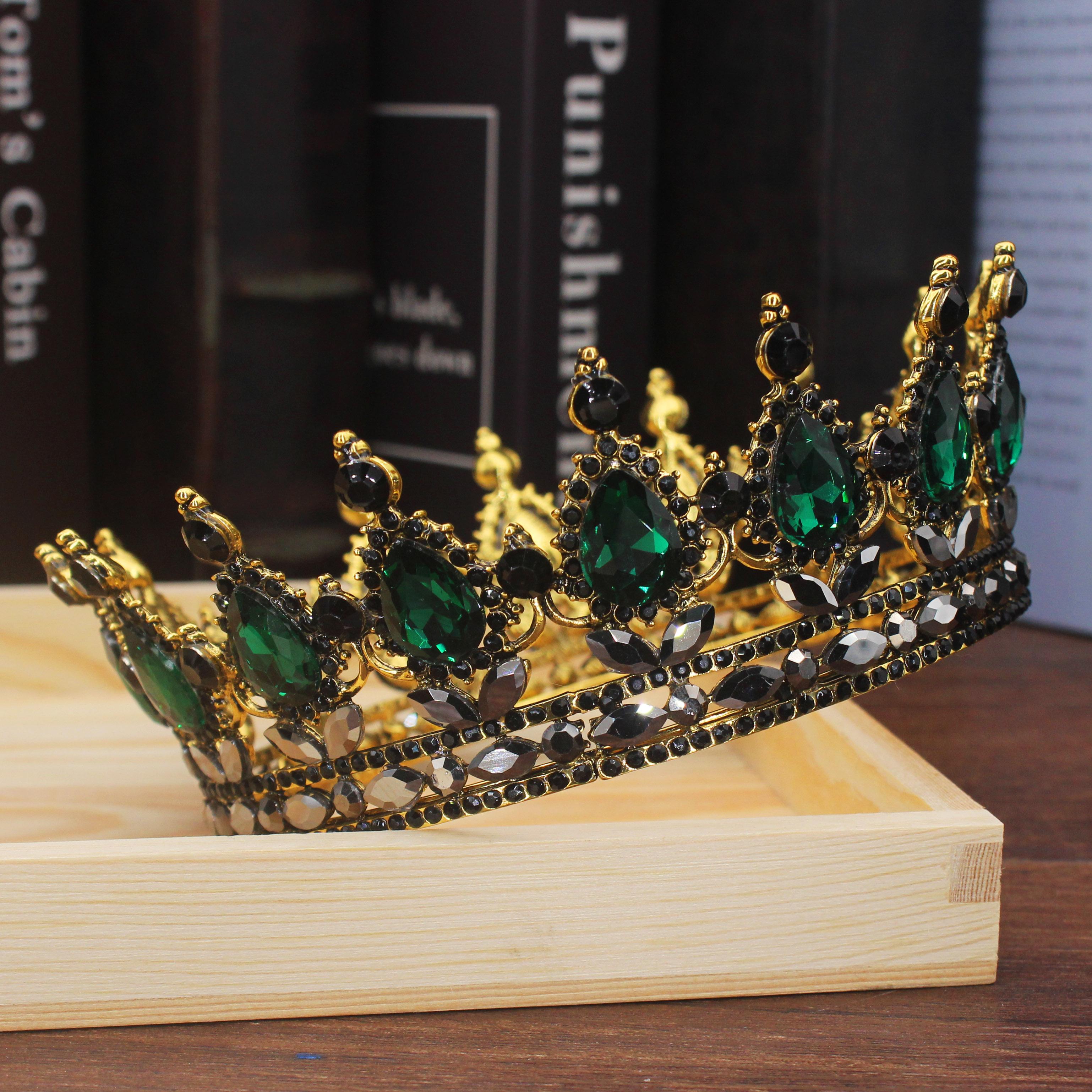 Винтажные хрустальные диадемы и короны, королева, король, пышная диадема в стиле барокко, женский и мужской головной убор, свадебные украшения для волос, аксессуары
Винтажные хрустальные диадемы и короны, королева, король, пышная диадема в стиле барокко, женский и мужской головной убор, свадебные украшения для волос, аксессуары