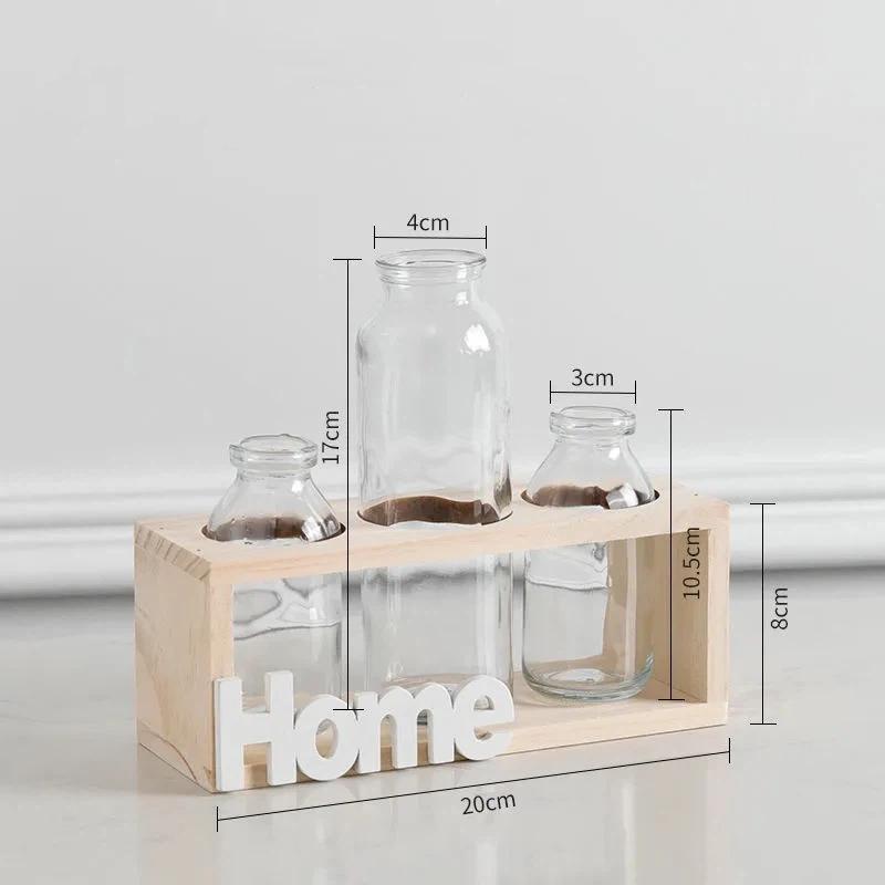 INS Style Glass Vase Set, Creative Row Flower Vases, Hydroponic Plant Bottles for Table Decor HOME-3
INS Style Glass Vase Set, Creative Row Flower Vases, Hydroponic Plant Bottles for Table Decor HOME-3