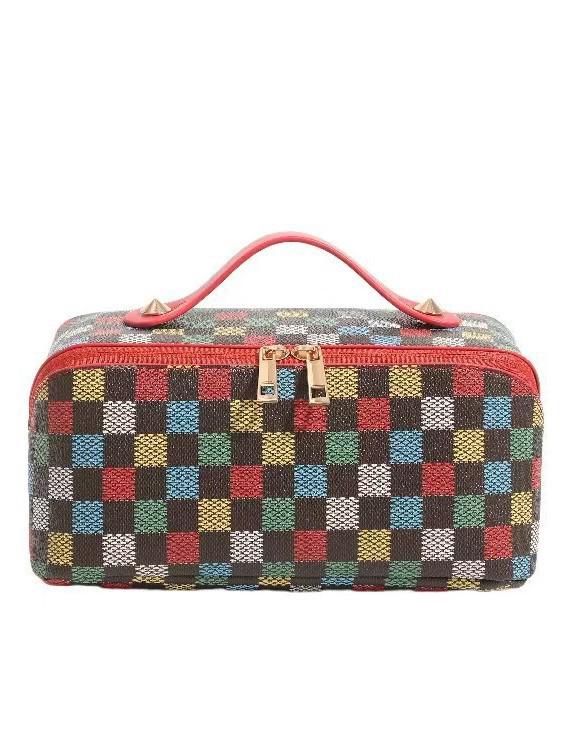 Women s Large Waterproof Checkered Toiletry Bag - Multifunctional Skincare & Makeup Handbag 23x12x11
Women s Large Waterproof Checkered Toiletry Bag - Multifunctional Skincare & Makeup Handbag 23x12x11