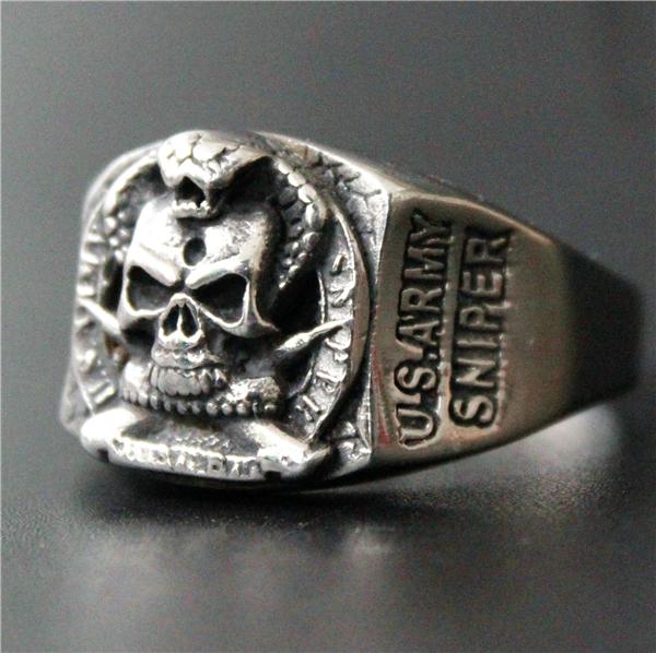 Cool USA ARMY SNIPER Ring 316L Stainless Steel Jewelry Biker Airborne Ring Women Mens Fashion Polishing Skeleton Cobra Ring 13
Cool USA ARMY SNIPER Ring 316L Stainless Steel Jewelry Biker Airborne Ring Women Mens Fashion Polishing Skeleton Cobra Ring 13