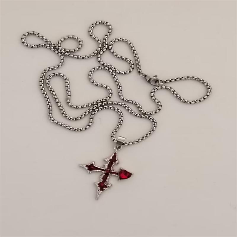 Vintage Cross Pendant Necklace Unisex Versatile Simple Long Sweater Chain Hip Hop Accessory 70cm
Vintage Cross Pendant Necklace Unisex Versatile Simple Long Sweater Chain Hip Hop Accessory 70cm