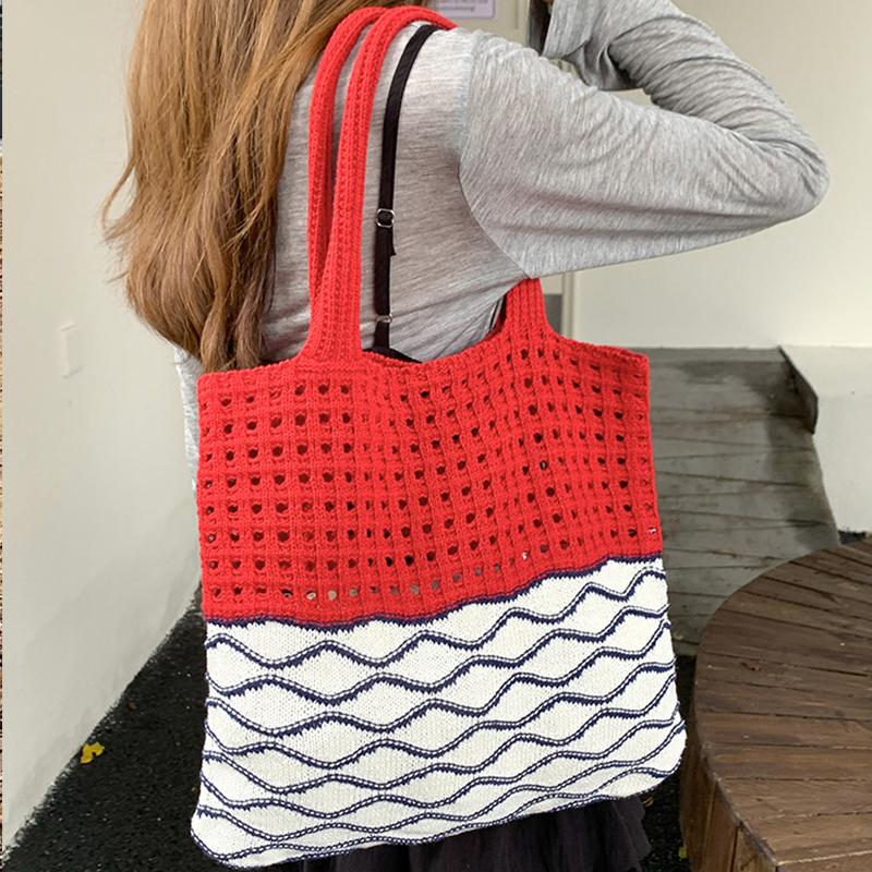 Yogodlns Casual Knitted Large Capacity Hollow out Tote Bag Women s Shoulder Underarm Bag Fabric Material Spring Beach Bag 36x2x31cm красный
Yogodlns Casual Knitted Large Capacity Hollow out Tote Bag Women s Shoulder Underarm Bag Fabric Material Spring Beach Bag 36x2x31cm красный