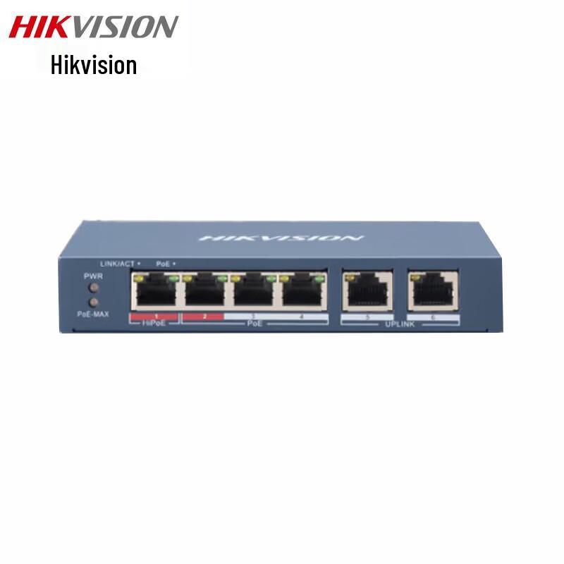 Hikvision DS-3E0106HP-E 4+2 Port Hi-PoE Switch CN plug (adapter included)
Hikvision DS-3E0106HP-E 4+2 Port Hi-PoE Switch CN plug (adapter included)