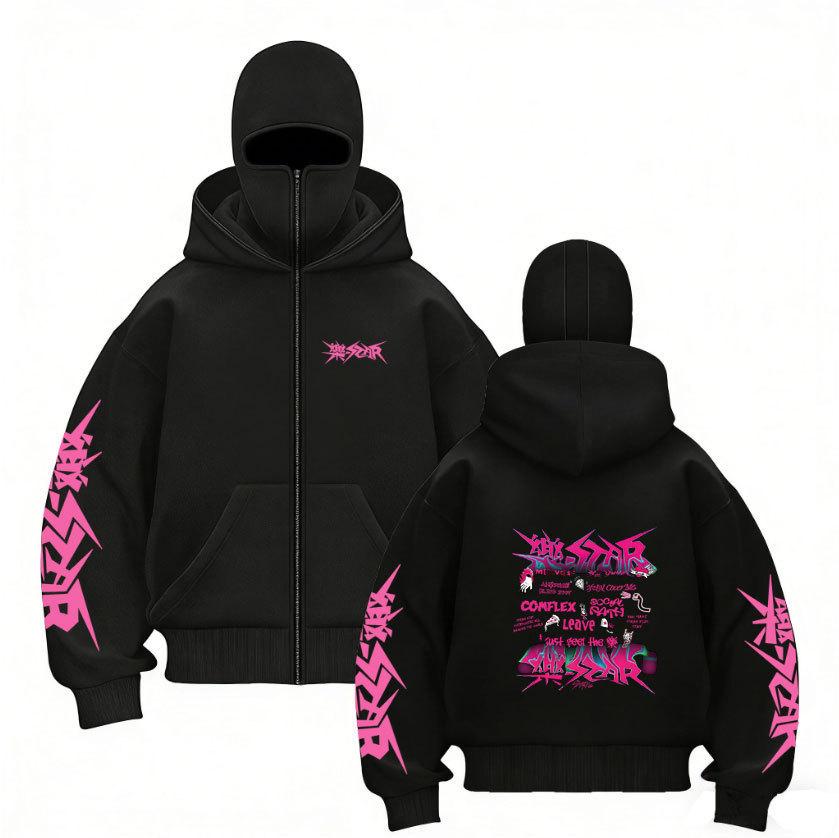 Stray Kids Harajuku Printed Two-hat Zip-up Shirt for Men and Women Stray Kids Double Hood Zip-Up, Harajuku Print SKZ Hoodie for STAY XXXL
Stray Kids Harajuku Printed Two-hat Zip-up Shirt for Men and Women Stray Kids Double Hood Zip-Up, Harajuku Print SKZ Hoodie for STAY XXXL