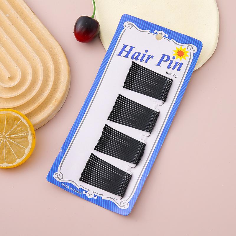 Korean Style Black Thin Metal Hairpin - All-Match Hair Accessory for Women
Korean Style Black Thin Metal Hairpin - All-Match Hair Accessory for Women