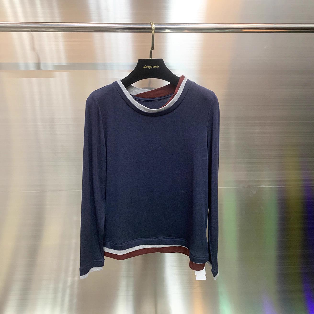 In Stock: 2025 Autumn/Winter Open-Collar Two-Piece Long-Sleeve T-shirt - Soft & Smooth Color Block Top 1169 Small синий
In Stock: 2025 Autumn/Winter Open-Collar Two-Piece Long-Sleeve T-shirt - Soft & Smooth Color Block Top 1169 Small синий