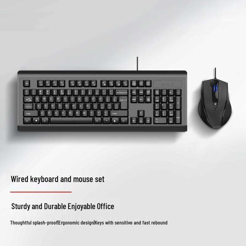 Lenovo KB-N9100 Wired Keyboard and Mouse Combo
Lenovo KB-N9100 Wired Keyboard and Mouse Combo