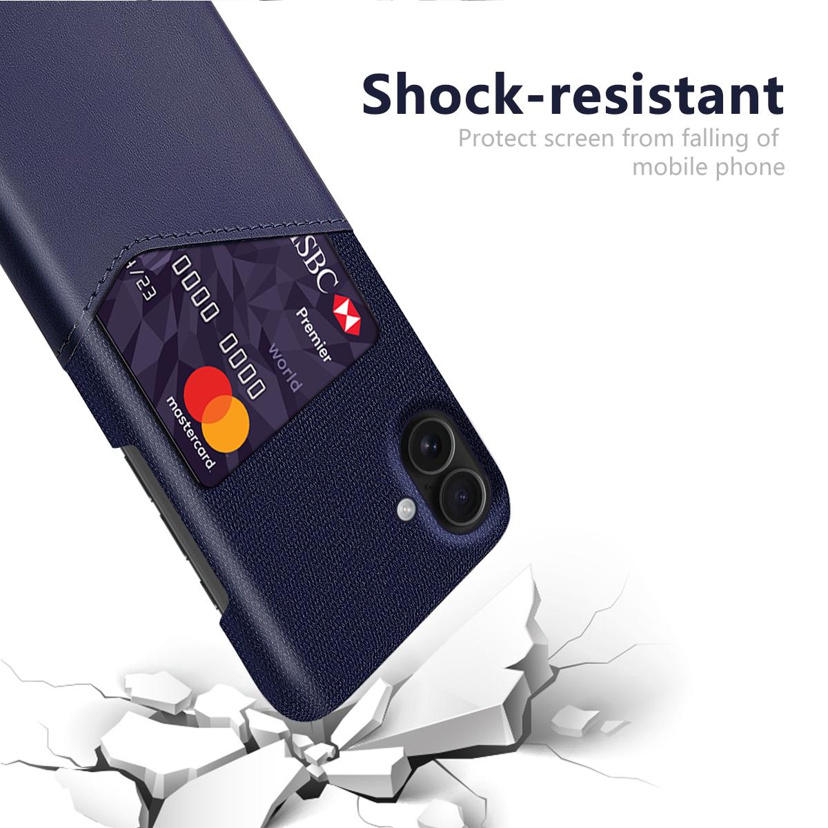 For iPhone 17 Case PU Leather Cloth Texture Hard PC Phone Cover with Card Holder Red 
For iPhone 17 Case PU Leather Cloth Texture Hard PC Phone Cover with Card Holder Red