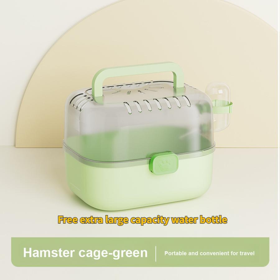 Hamster Cage Golden Bear Portable Outdoor Cage Anti-Escape Small Pet Carry Cage Pet Supplies 21*15*15.8cm світло-зелений колір
Hamster Cage Golden Bear Portable Outdoor Cage Anti-Escape Small Pet Carry Cage Pet Supplies 21*15*15.8cm світло-зелений колір