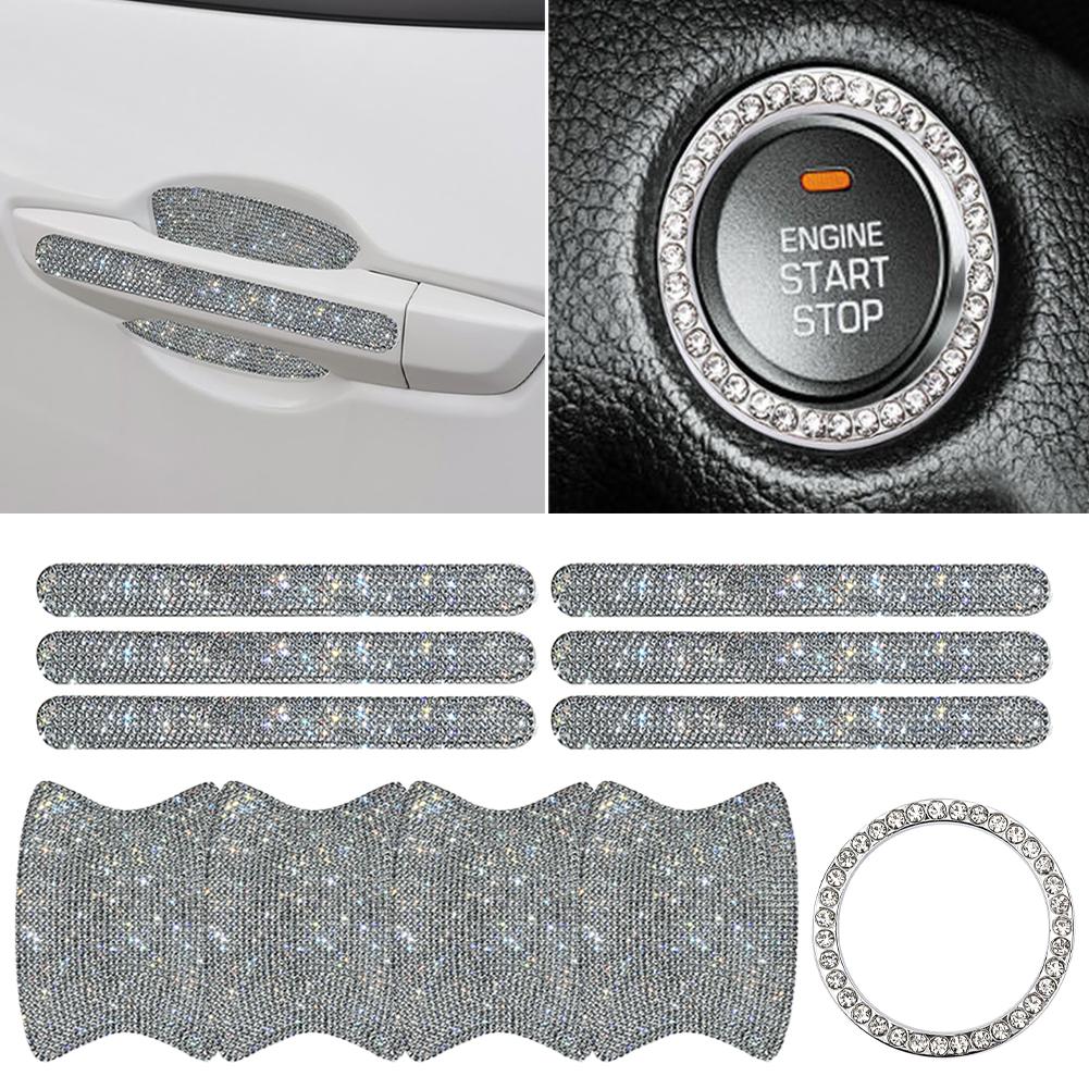 8pcs Bling Car Door Bowl&Door Handle Protector Kit Shiny Rhinestones Scratch-Resistant Stickers Door Cup Handle Protective Film
8pcs Bling Car Door Bowl&Door Handle Protector Kit Shiny Rhinestones Scratch-Resistant Stickers Door Cup Handle Protective Film