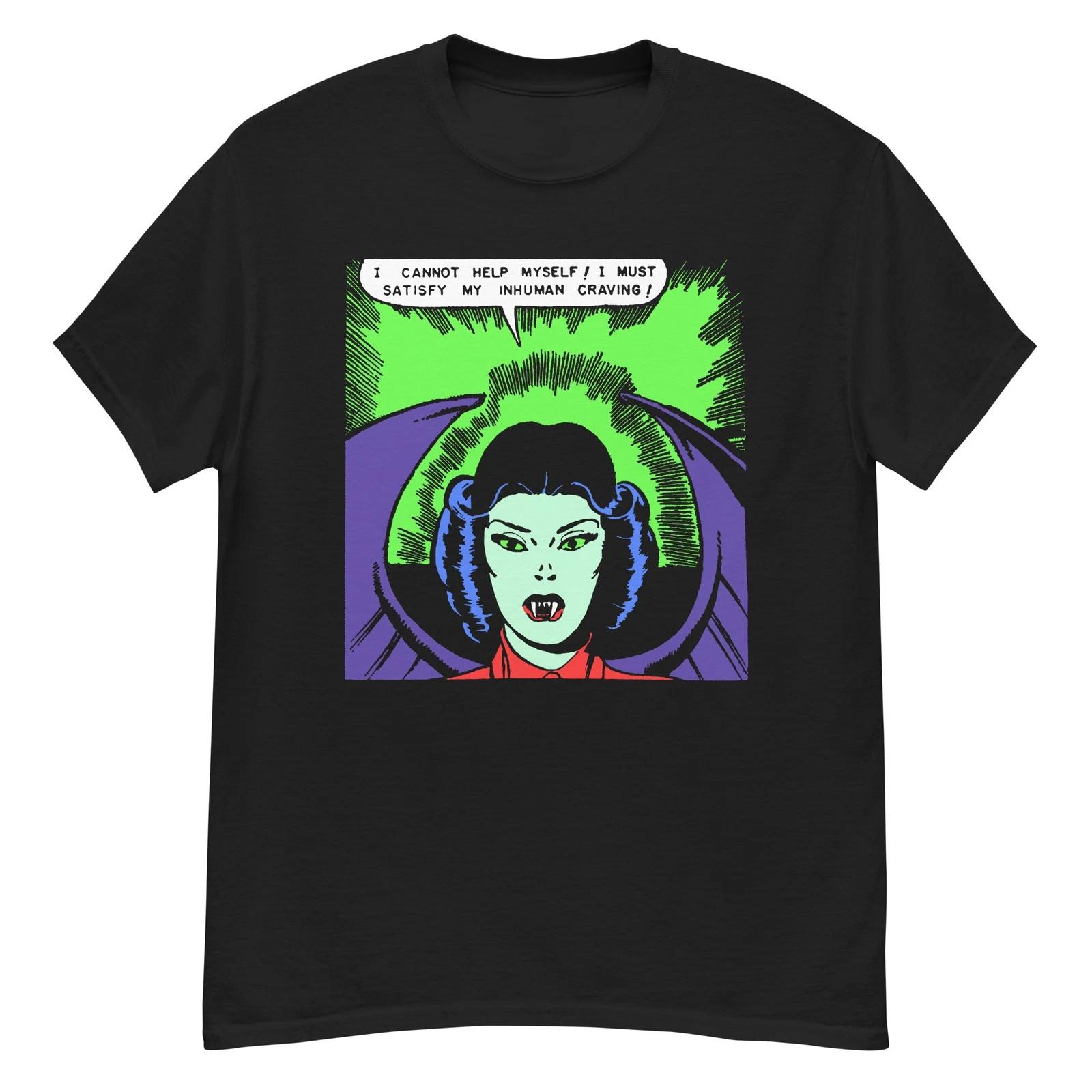 Vintage horror comic panel I must satisfy my inhuman craving! t-shirt S
Vintage horror comic panel I must satisfy my inhuman craving! t-shirt S