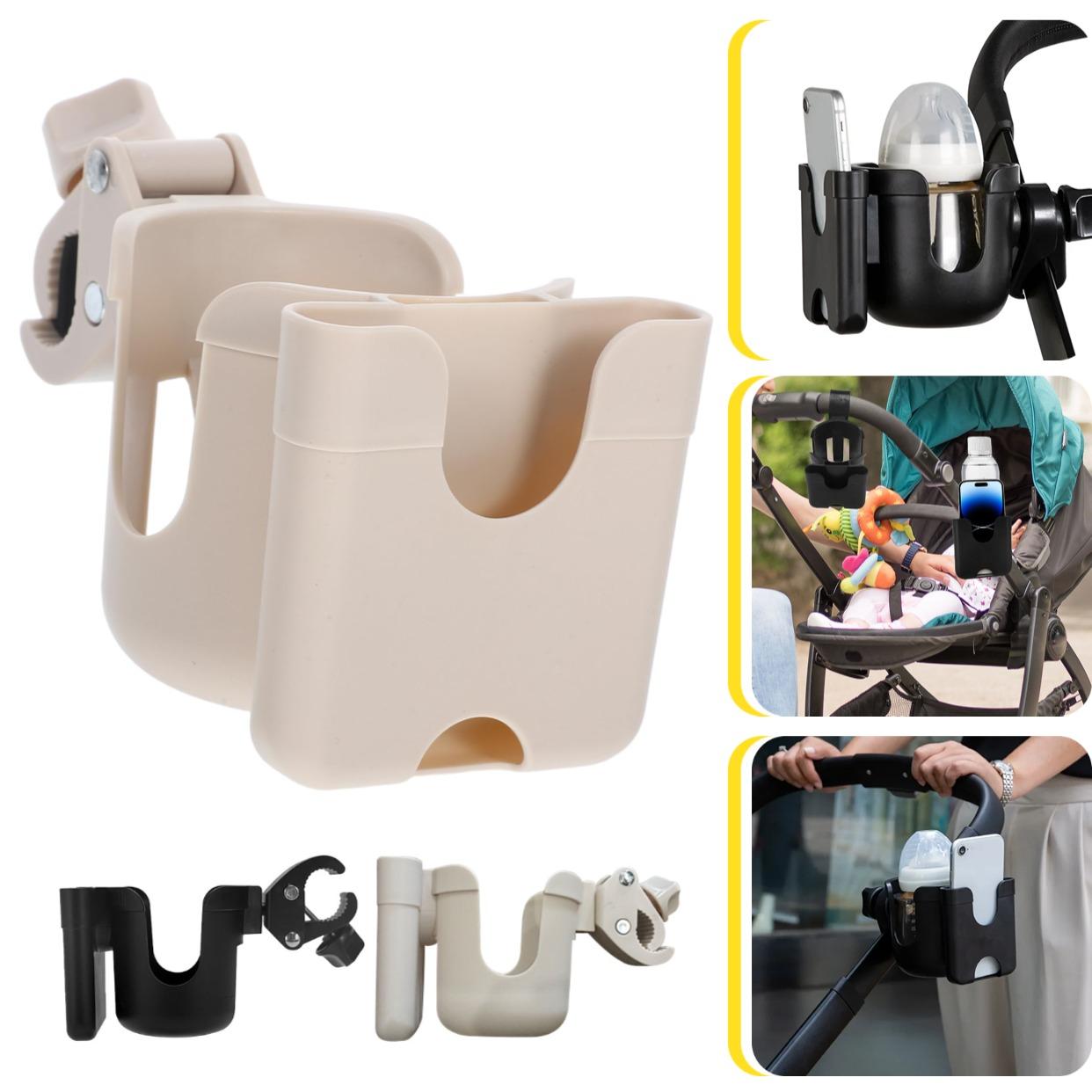 2-in-1 Universal Stroller Water Cup Holder With Phone Holder, Universal Bottle Holder For Wheelchair, Toddler,Accessories білий
2-in-1 Universal Stroller Water Cup Holder With Phone Holder, Universal Bottle Holder For Wheelchair, Toddler,Accessories білий