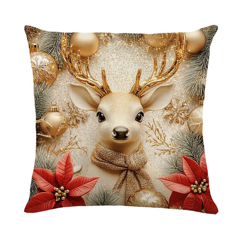 Golden Christmas Decorative Cushion Cover Golden Snow Elk Home Sofa Decorative Cushion Cover Bedside Cushion Pillow 45 * 45Cm (without pillow core)
Golden Christmas Decorative Cushion Cover Golden Snow Elk Home Sofa Decorative Cushion Cover Bedside Cushion Pillow 45 * 45Cm (without pillow core)