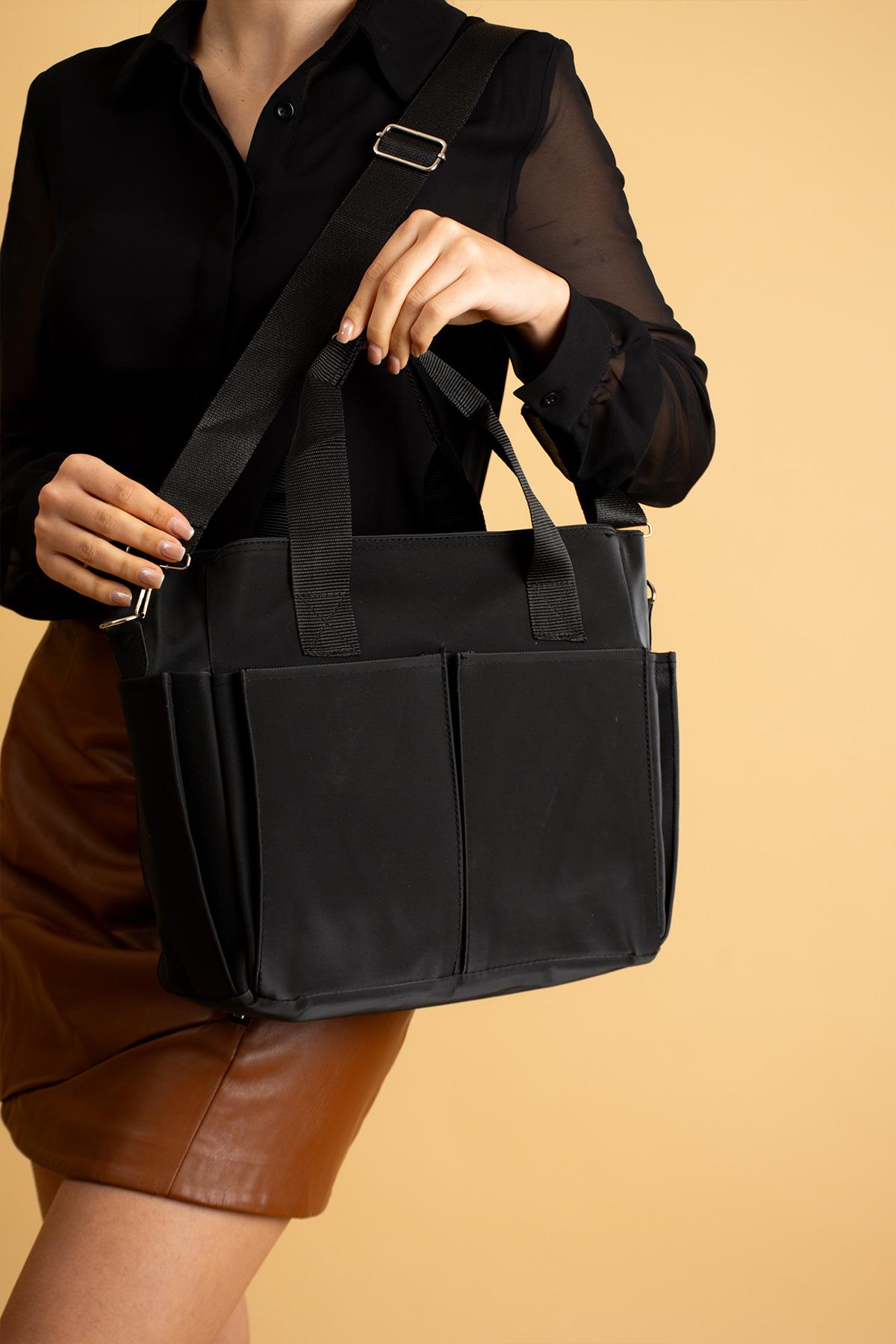 Женская сумка через плечо большого размера с несколькими отделениями BAG4298 One Size чёрный 
Женская сумка через плечо большого размера с несколькими отделениями BAG4298 One Size чёрный