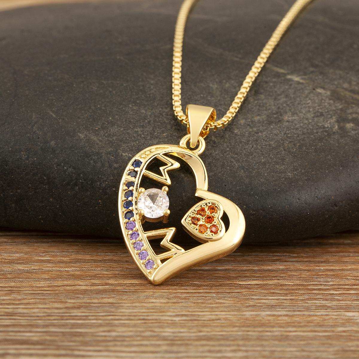 Nidin European And American Fashion MoM/MaMa/Small Foot Pendant Necklaces For Women Female Love Heart Jewelry Mother s Day Gifts
Nidin European And American Fashion MoM/MaMa/Small Foot Pendant Necklaces For Women Female Love Heart Jewelry Mother s Day Gifts