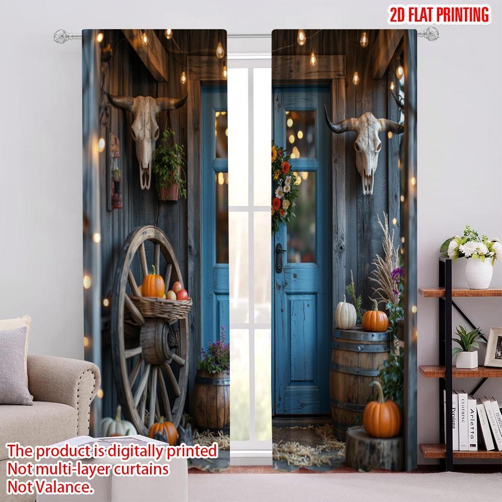 Flat Printing Christmas Drapes Vintage Western Cowboy Fabric Without Electricity Party Decorations Indoor Curtain Set Of 2 Bohemian Made Polyester W100*H70(CM)-Rod Pocket&1PCS
Flat Printing Christmas Drapes Vintage Western Cowboy Fabric Without Electricity Party Decorations Indoor Curtain Set Of 2 Bohemian Made Polyester W100*H70(CM)-Rod Pocket&1PCS