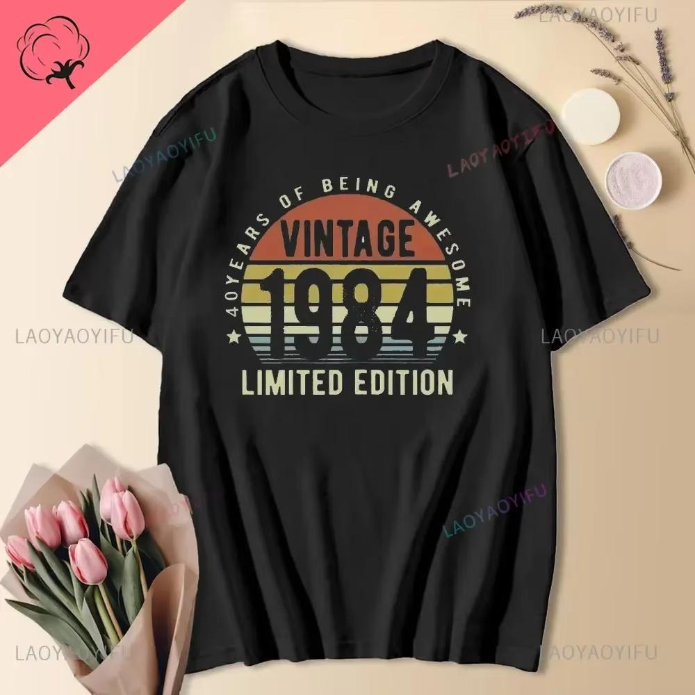 1984 40-40 лет, ограниченная серия, винтажная хлопковая футболка для мужчин и женщин, футболки на день рождения, годовщину, подарочные футболки с короткими рукавами S чёрный
1984 40-40 лет, ограниченная серия, винтажная хлопковая футболка для мужчин и женщин, футболки на день рождения, годовщину, подарочные футболки с короткими рукавами S чёрный