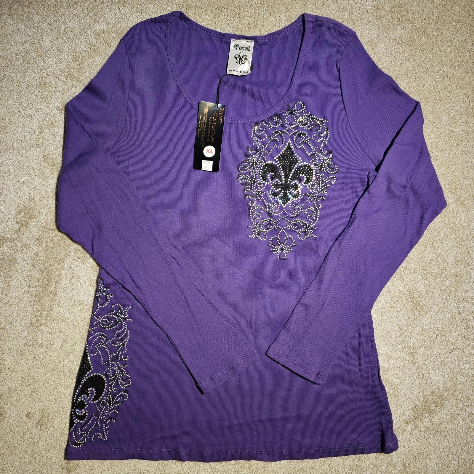 Vtg Y2k VOCAL Crystal Rhinestone Fleur Size XL Ribbed T-shirt Fairy Goth Chrome S
Vtg Y2k VOCAL Crystal Rhinestone Fleur Size XL Ribbed T-shirt Fairy Goth Chrome S
