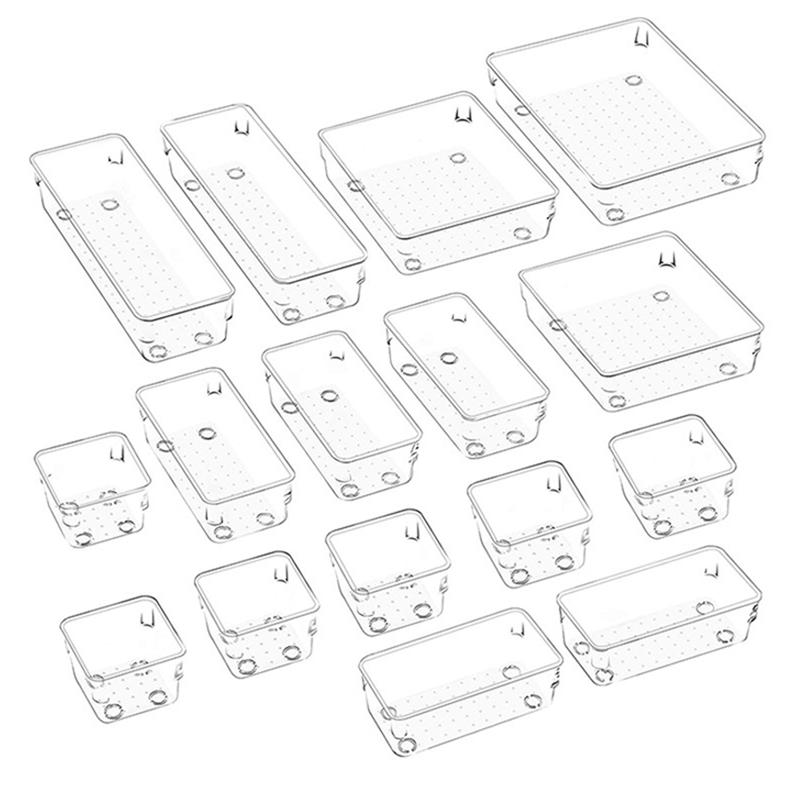AEE4-16 PCS Non-Slip/Crack Bathroom Vanity Drawer Organizer For Makeup, Jewelry And Office, Desk, Bathroom, Bedroom, Kitchen
AEE4-16 PCS Non-Slip/Crack Bathroom Vanity Drawer Organizer For Makeup, Jewelry And Office, Desk, Bathroom, Bedroom, Kitchen