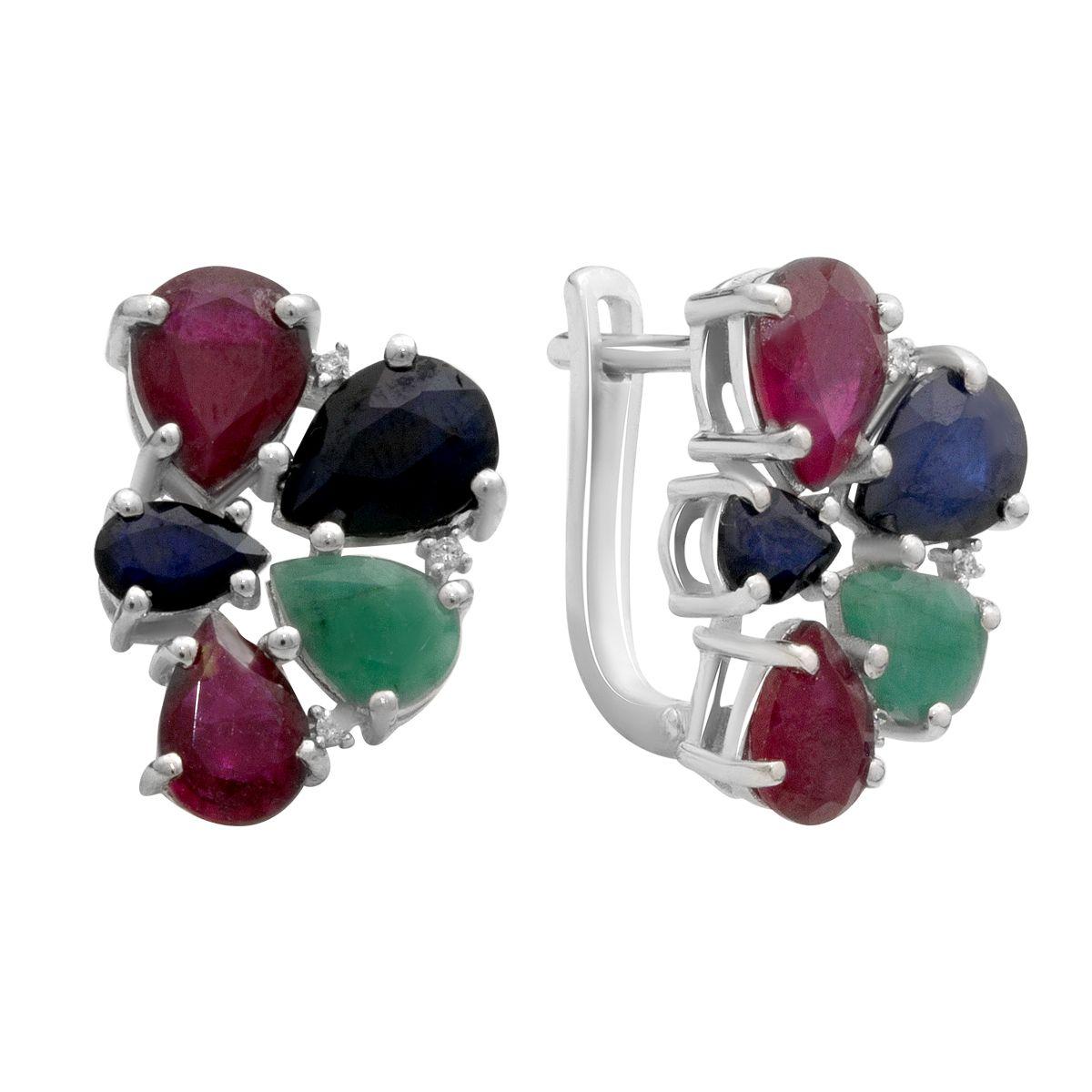 Срібні сережки з натуральним сапфіром 4.05ct, смарагдом, рубіном (2182412) сапфіровий
Срібні сережки з натуральним сапфіром 4.05ct, смарагдом, рубіном (2182412) сапфіровий