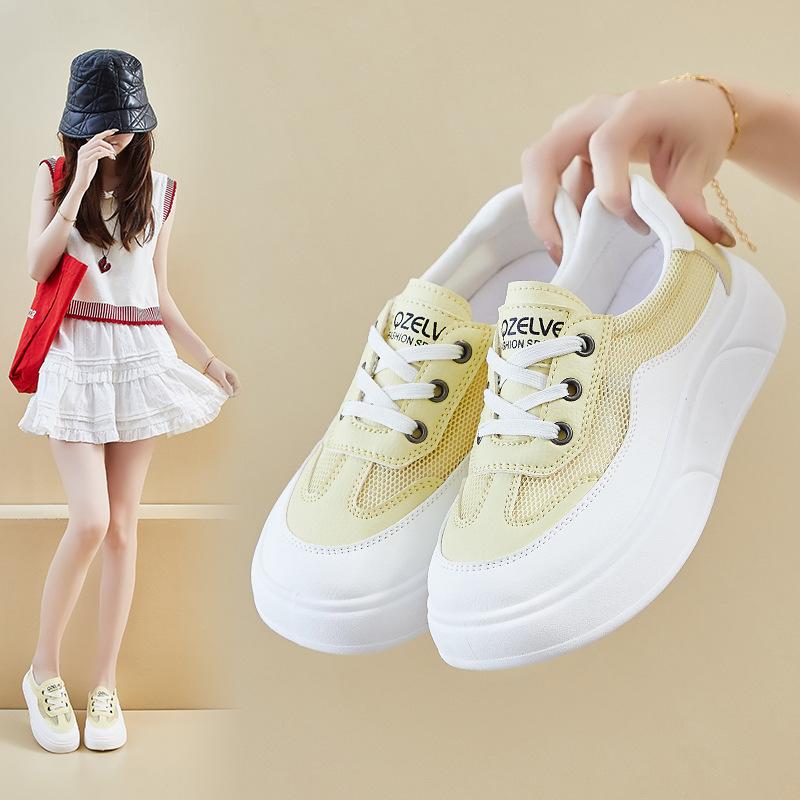New Summer White Shoes for Female Students Mesh Breathable Height-enhancing Casual Shoes 40
New Summer White Shoes for Female Students Mesh Breathable Height-enhancing Casual Shoes 40
