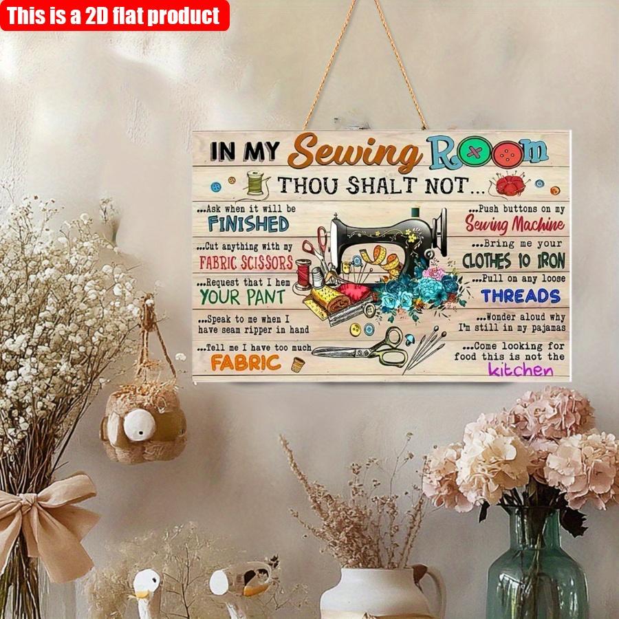 2D Flat 30*20cm1pc Vintage High quality Wooden Sewing Room Plaque - Wall Decor with Humorous Sewing Quotes, Perfect for Home, Porch, or Kitchen 30*20cm
2D Flat 30*20cm1pc Vintage High quality Wooden Sewing Room Plaque - Wall Decor with Humorous Sewing Quotes, Perfect for Home, Porch, or Kitchen 30*20cm