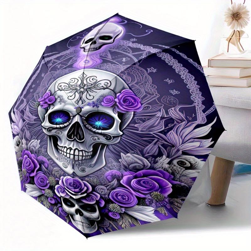 1pc Day of the Dead Skull & Floral Automatic Folding Umbrella - Lightweight Retractable Compact Design, 8-Rib Durable Frame, V (as the picture,Iron&8K)
1pc Day of the Dead Skull & Floral Automatic Folding Umbrella - Lightweight Retractable Compact Design, 8-Rib Durable Frame, V (as the picture,Iron&8K)