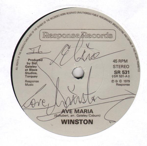 7inch Record WINSTON Ave Maria SR531 Response Record 1979 UK Reggae Ska Dub Used
7inch Record WINSTON Ave Maria SR531 Response Record 1979 UK Reggae Ska Dub Used