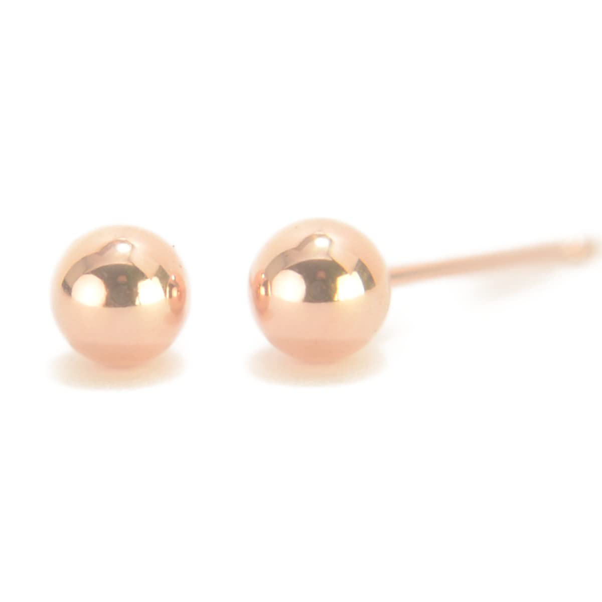 K10PG pink gold round ball earrings 4mm ball earrings 10K gold 1 pair for both ears Made in Japan yokomountain (silicon back)
K10PG pink gold round ball earrings 4mm ball earrings 10K gold 1 pair for both ears Made in Japan yokomountain (silicon back)