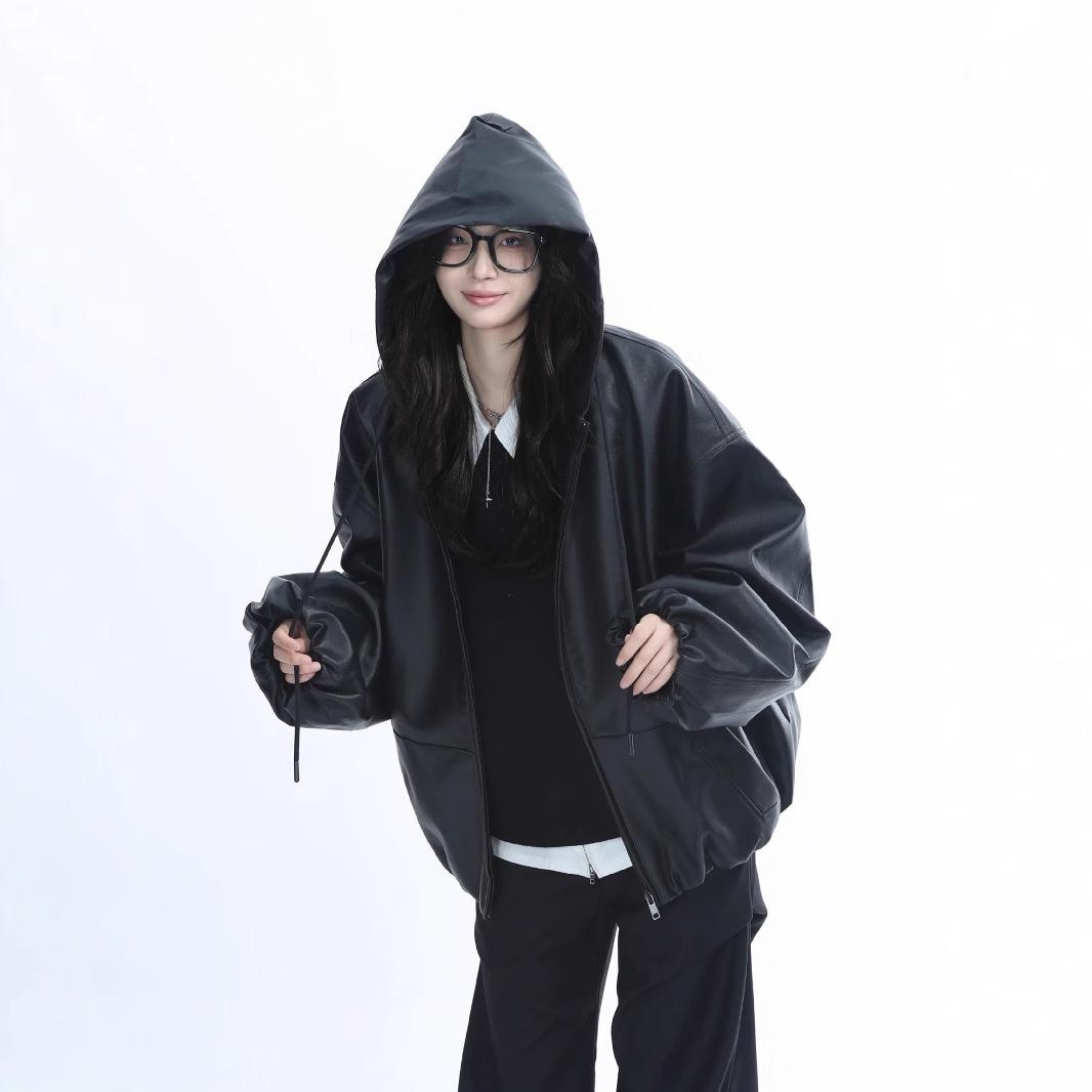 Unisex Black Motorcycle Leather Jacket - Short Style for Spring and Autumn Double Extra Large чорний
Unisex Black Motorcycle Leather Jacket - Short Style for Spring and Autumn Double Extra Large чорний