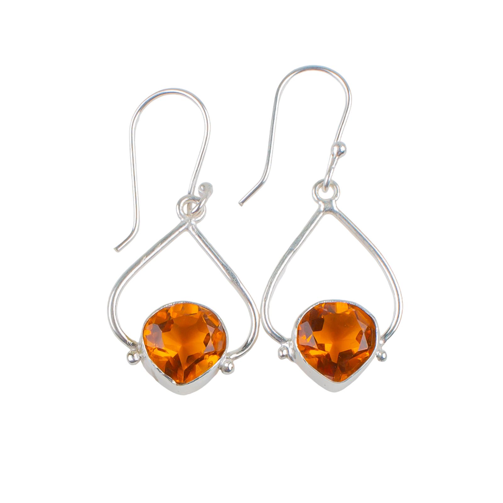 Citrine Gemstone 925 Stamped Silver Artisan Jewelry Earrings For Engagement Gift EE-33-5
Citrine Gemstone 925 Stamped Silver Artisan Jewelry Earrings For Engagement Gift EE-33-5