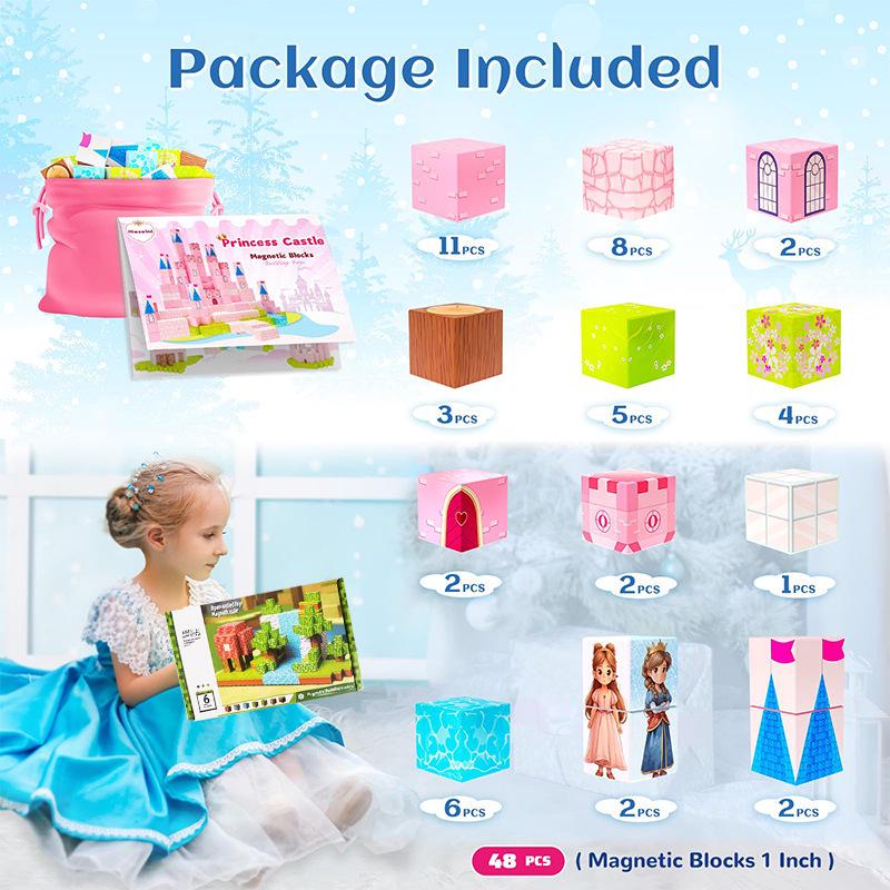 Magnetic Dark Castle Set: Children s Educational Building Blocks Toy
Magnetic Dark Castle Set: Children s Educational Building Blocks Toy