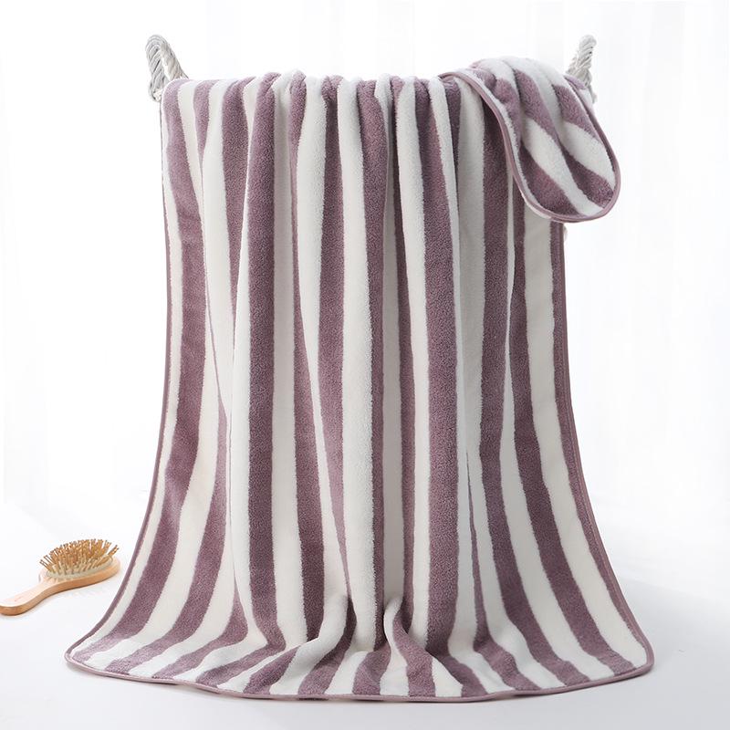 Striped Coral Fleece Quick-Dry Large Bath Towel - Thick, Soft, Absorbent for Home, Swimming, and Beach Use 70*140 cm фиолетовый
Striped Coral Fleece Quick-Dry Large Bath Towel - Thick, Soft, Absorbent for Home, Swimming, and Beach Use 70*140 cm фиолетовый