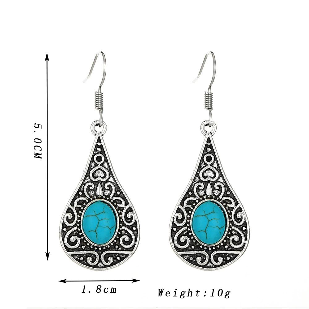 Geometry Oval Blue Acrylic Bead Water Droplet Dangle Earrings Vintage Carve Metal Bohemian Hook Drop Earrings Trendy Zircon
Geometry Oval Blue Acrylic Bead Water Droplet Dangle Earrings Vintage Carve Metal Bohemian Hook Drop Earrings Trendy Zircon
