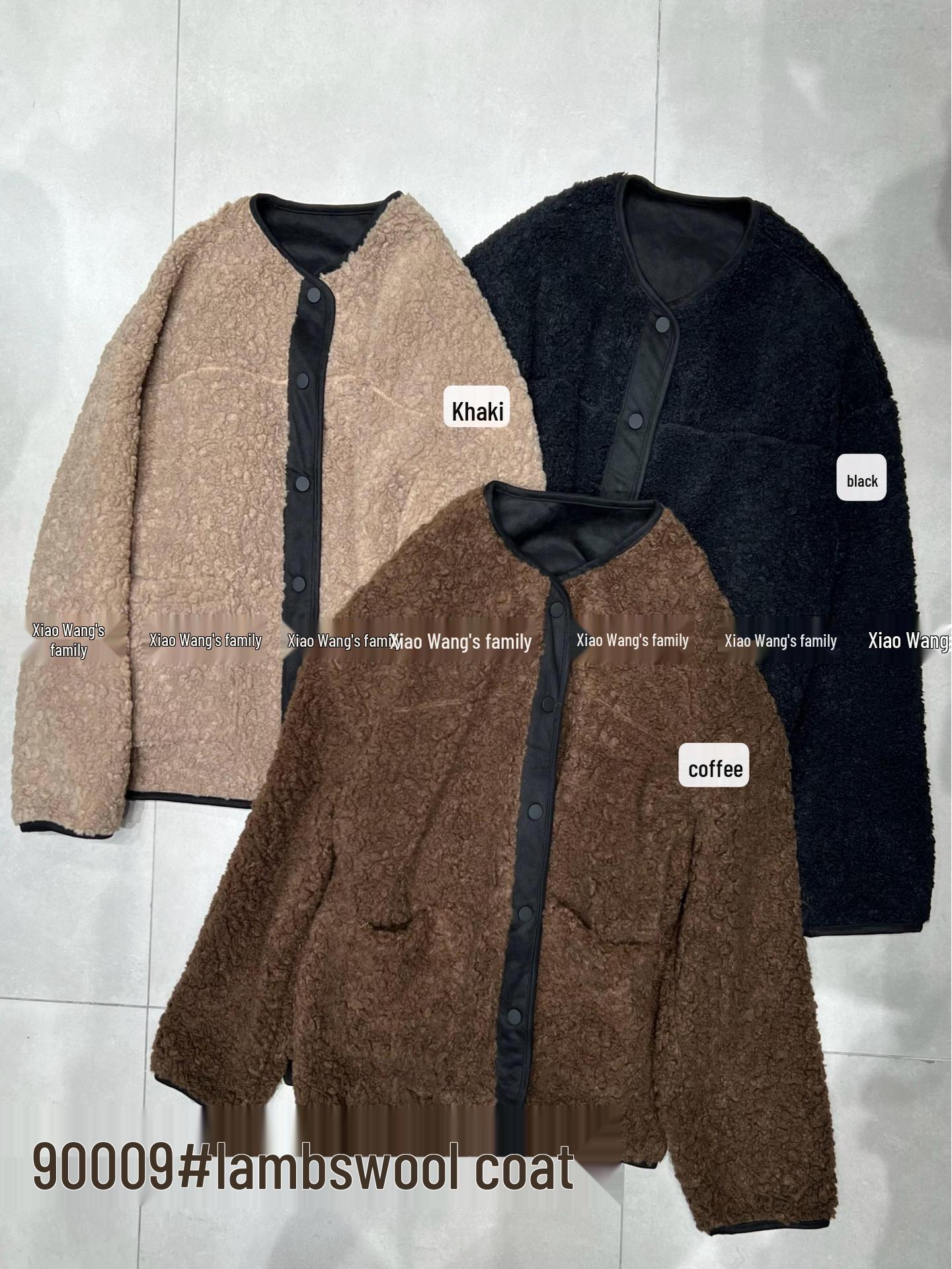 Xiao Wang s Winter Korean Style Loose Plus Size Faux Lambswool Round Neck Coat One Size
Xiao Wang s Winter Korean Style Loose Plus Size Faux Lambswool Round Neck Coat One Size