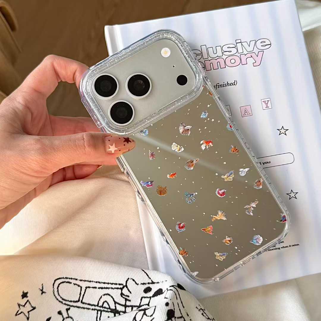 Ins Style Small Fish Mirrored Colored Pendant for iPhone 17/16P/15/14 Pro Max Case iPhone 17 Pro Max
Ins Style Small Fish Mirrored Colored Pendant for iPhone 17/16P/15/14 Pro Max Case iPhone 17 Pro Max
