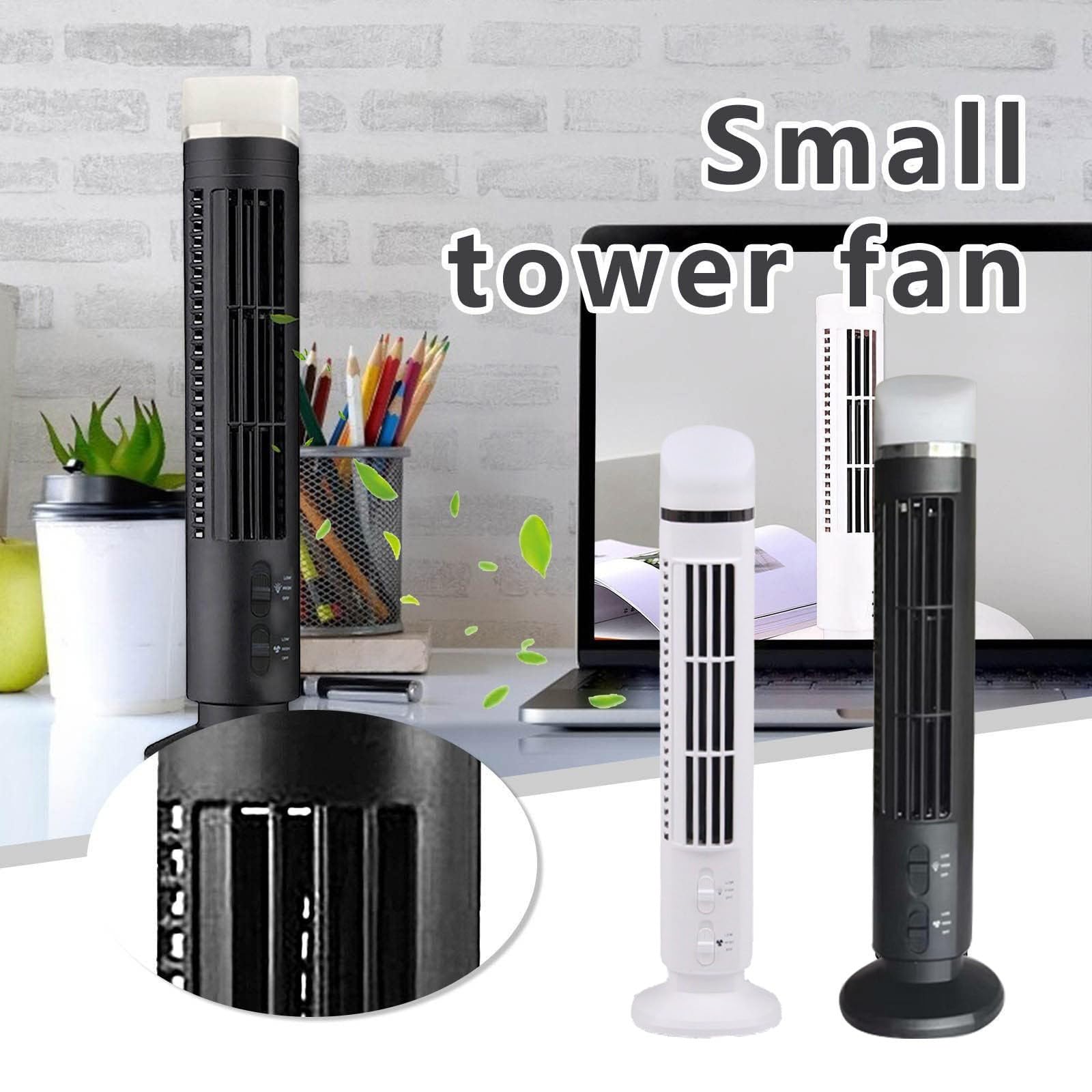 Tower Fan Desktop Rechargeable Bladeless Fan USB Mini Portable Night Light Handheld Cooling Fan White
Tower Fan Desktop Rechargeable Bladeless Fan USB Mini Portable Night Light Handheld Cooling Fan White